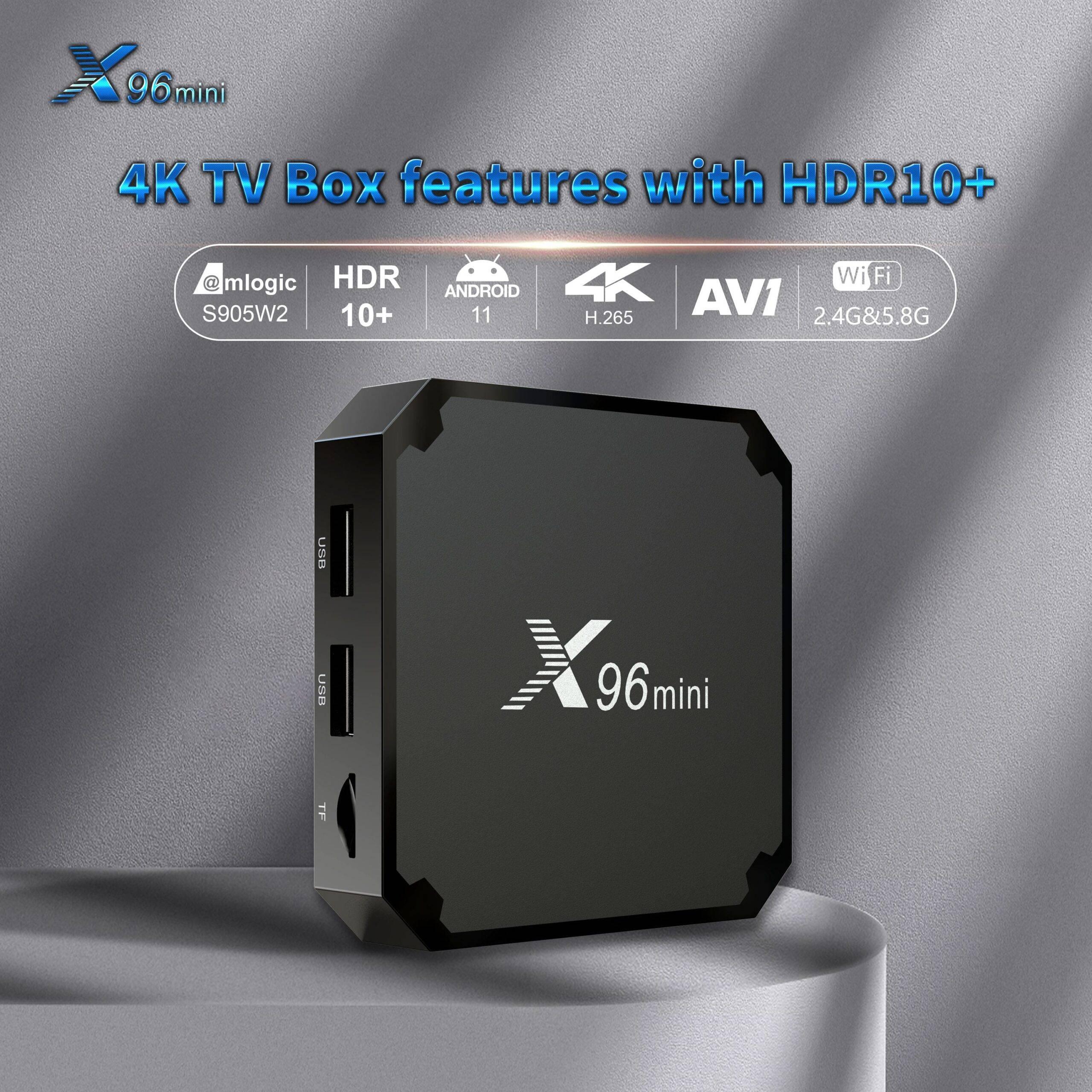 X96 Mini - 6GB+64GB - Android 13 - 4K - Smart Android Tv Box - SmartEshop.Pk