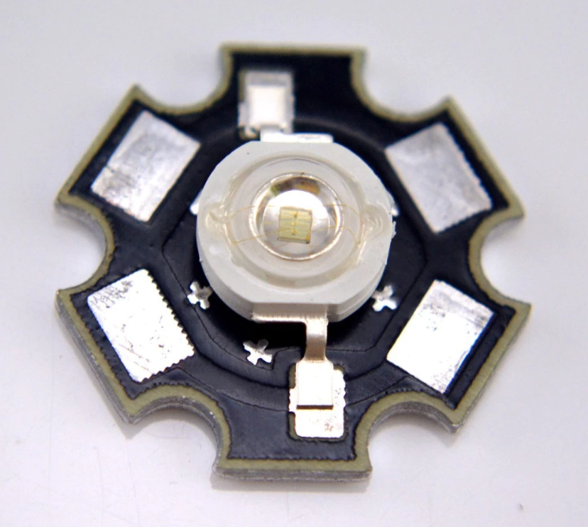 1 Pcs High Quality 1W UV SMD LED With Heatsink For Currency Checker My Store