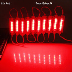 10 Pcs LED Module Light 2W IP65 Waterproof DC12V LED COB Module Commercial Lighting Advertising Lamp LED Background Light Red - SmartEshop.Pk