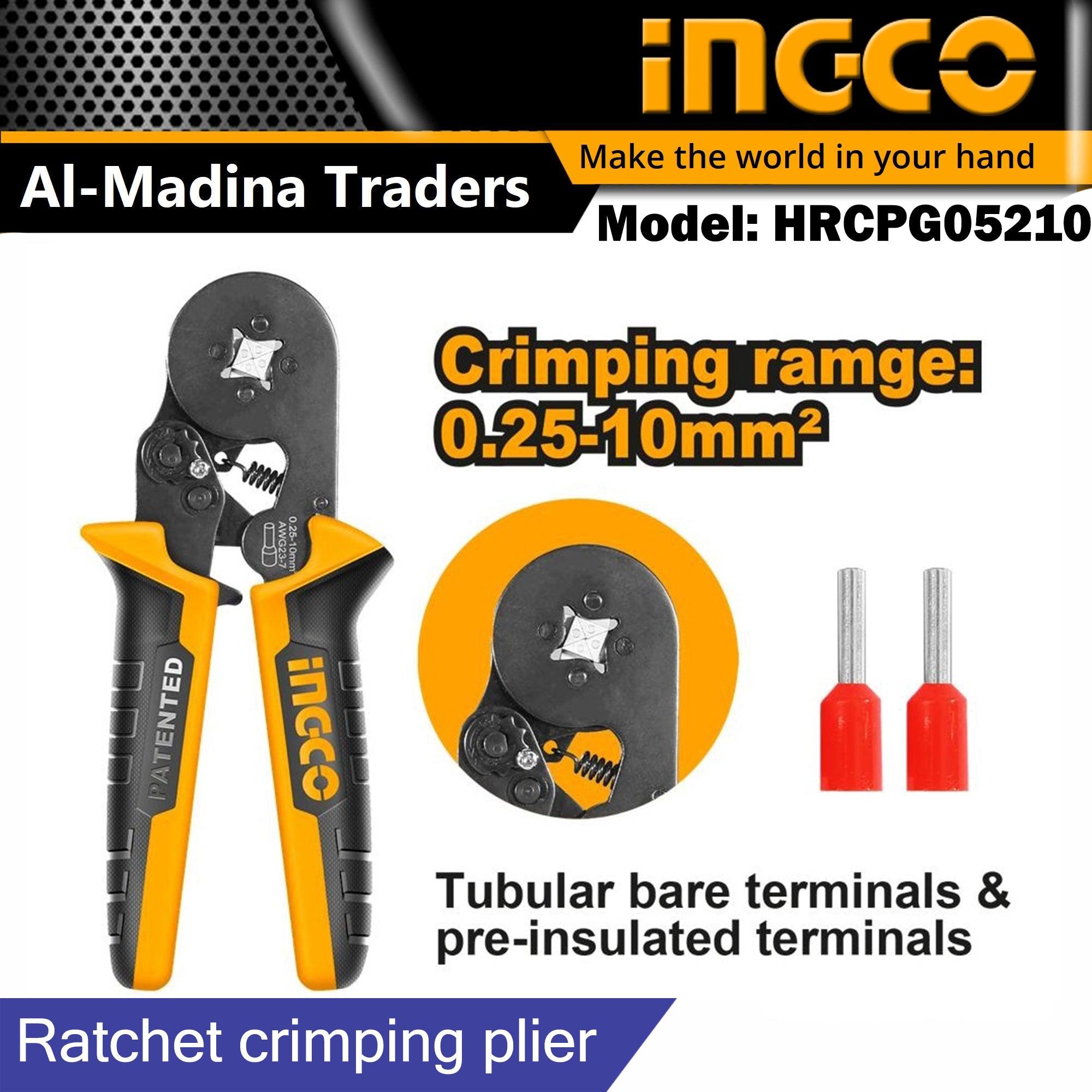 Ingco Ratchet Crimping plier HRCPG05210 - SmartEshop.Pk