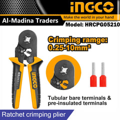 Ingco Ratchet Crimping plier HRCPG05210 - SmartEshop.Pk