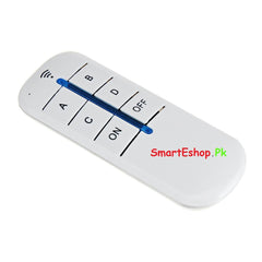 4 CH ON/OFF Wireless Remote Control Switch Receiver Transmitter For LED Lamps - SmartEshop.Pk