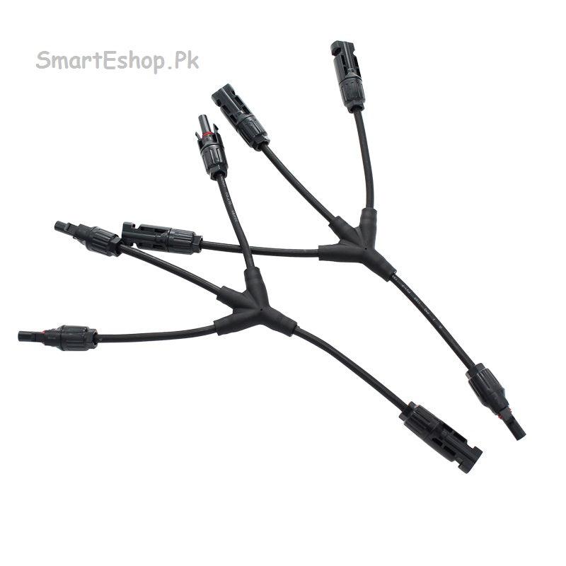 3 in 1 MC4 Y Branch Connector Connecting Multiple Solar Panels - SmartEshop.Pk