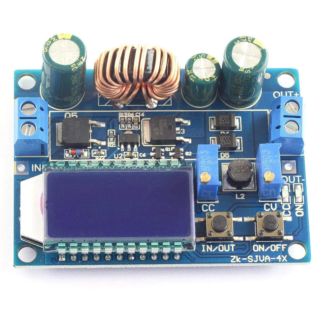 DC 5.5-30V to 0.5-30V Buck Boost Converter Module Adjustable Step Down Buck Boost Board with LCD Display Power Module (HW-140) - SmartEshop.Pk