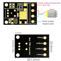 DC 5V 9V 12V 10A PWM Motor Speed Controller Low Voltage Adjustable Drive Module in Pakistan SmartEshop.Pk