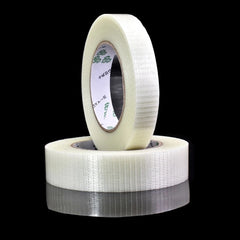 Fiber Glass Transparent Tape Grid Style Mesh Single Side Adhesive Avionics Lithium Battery Pack Packing Tape Fixed High Viscosity Packing Tape SmartEshop.Pk