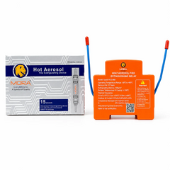 MORA QRR0.01G Automatic Heat Aerosol Fire Extinguishing Device | DIN Rail Fire Suppression System for Electrical Panels