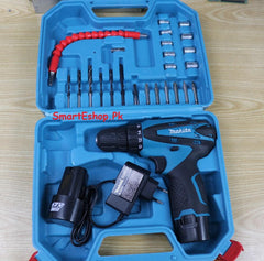12v Rechargeable Makita Cordless Driver Drill With Bits - SmartEshop.Pk