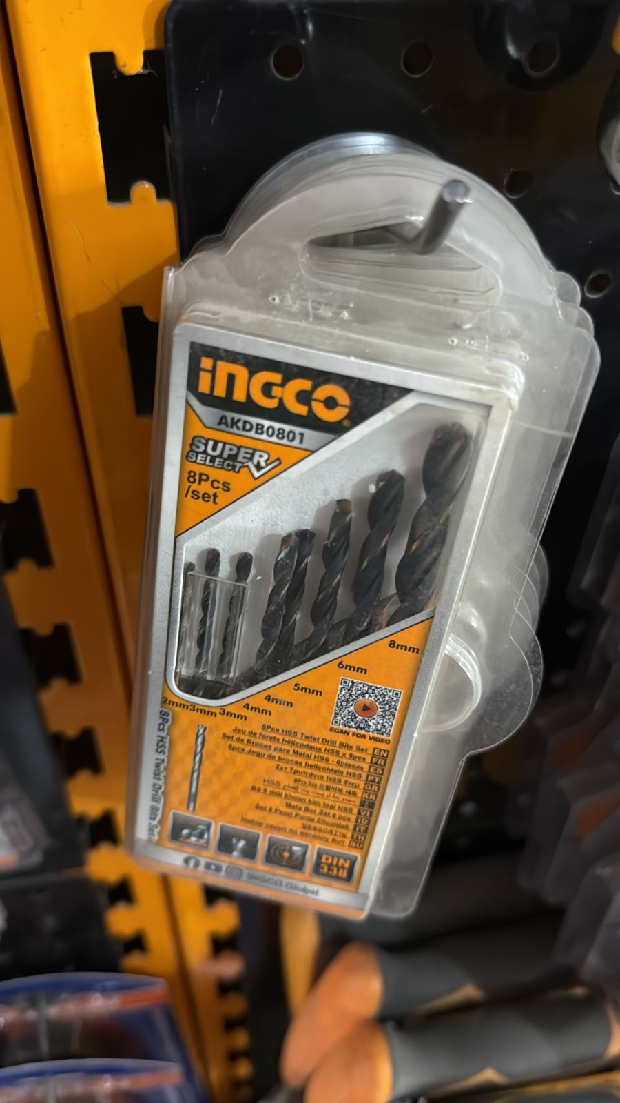 Ingco AKDB0801 8PCS HSS Twist Drill Bits Set SmartEshop.Pk