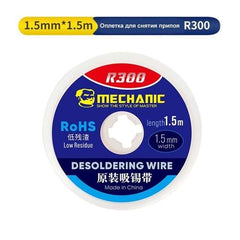 MECHANIC Desoldering Wire R300 1.5 x 1.5 mm BGA Welding Desoldering Wick Braid Tin - SmartEshop.Pk