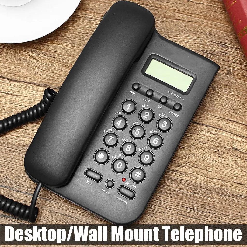 Mini Wall Fixed Telephone Hotel Bathroom Home Office Landline Phone - SmartEshop.Pk
