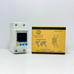 Mora 8in1 Voltage Protector | Over & Under Voltage Protective Device with kWh Meter, Unit(KWh) Lock, Frequency & Power Display MORA