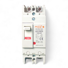 Mora 125A Breaker 2 Pole DC MCCB Breaker, Battery Breaker, Solar Panels Breaker, and Copper Points SmartEshop.Pk