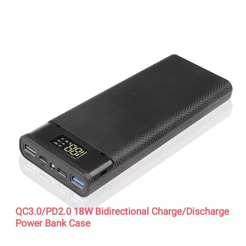QC 3.0/PD 2.0 18W Bidirectional Charge Discharge Power Bank Case - SmartEshop.Pk
