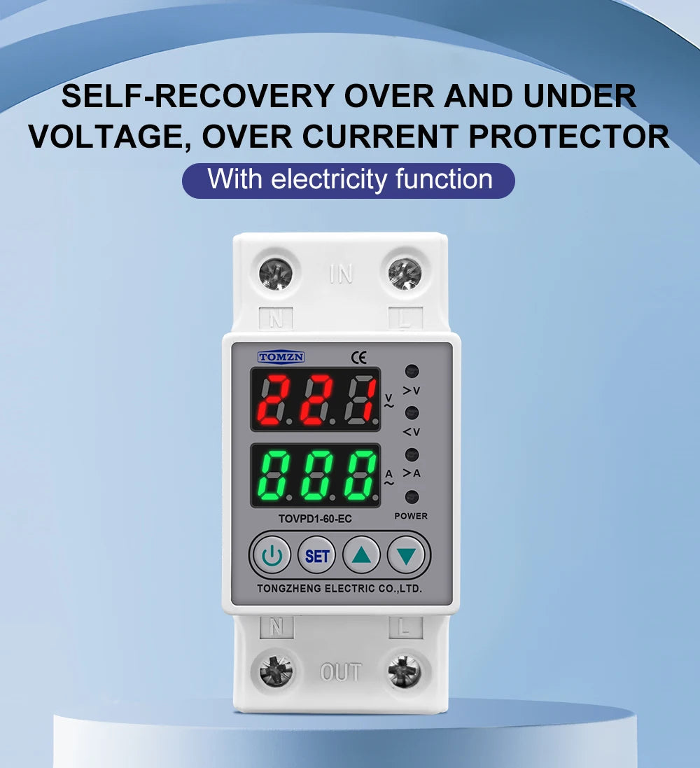 Advanced Voltage Protection Device with Real-Time Monitoring SmartEshop.Pk