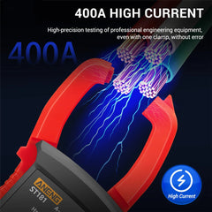 ANENG ST181 Clamp Meter Digital Multimeter DC/AC Voltage 4000 Counts Current Ammeter Tester Car Amp Hz Capacitance NCV Ohm Test SmartEshop.Pk