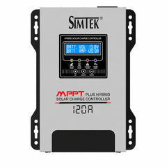 SIMTEK 120A Hybrid MPPT Solar Charge Controller | 12V/24V Auto Detection with DC Load