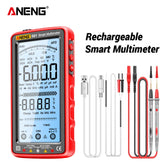 ANENG 681 Rechargable Digital Professional Multimeter Non-contact Voltage Tester AC/DC Voltage Meter LCD Screen Current Tester SmartEshop.Pk