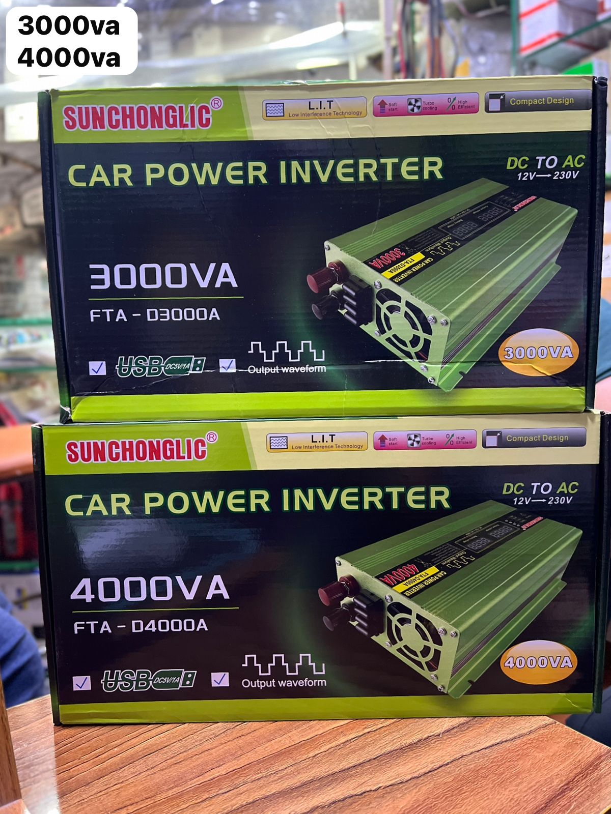 Sunchonglic Solar Inverter 12V DC to 220 AC (FTA-D3000VA & D4000VA) SmartEshop.Pk