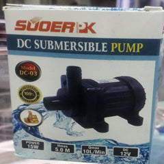 Dc 12v 100% Original Suoer Solar Water Pump Submersible Pump 15 watt - SmartEshop.Pk