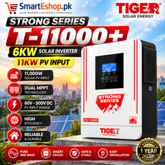Tiger T11000+ Strong Series 6KW Solar Inverter | 11KW PV Input | Dual MPPT