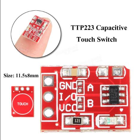 TTP223 Capacitive Touch Sensor Module for Arduino, ESP32 & Raspberry Pi SmartEshop.Pk