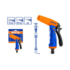 WADFOW WNE8E34 3-Way Adjustable Trigger Spray Nozzle | Garden Hose Water Spray Gun