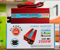 12V DC to AC 220V CONVERTER (ALKARAM) 2500W WITH USB PORT 5V -1A SmartEshop.Pk