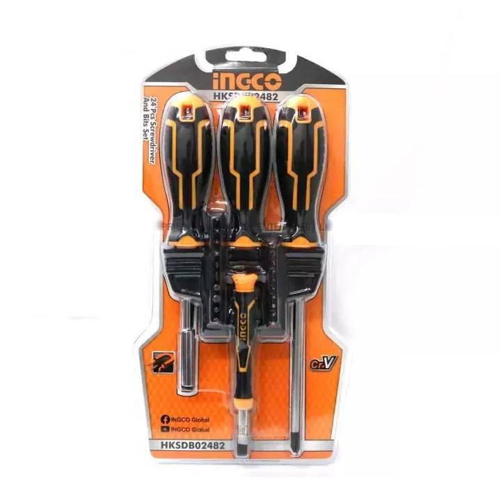 INGCO Original 24pcs Screwdriver and Bits Set HKSDB02482 - SmartEshop.Pk