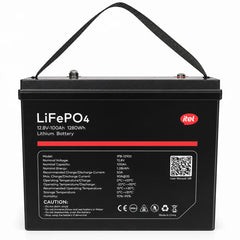 iTel 12.8V 100Ah LiFePO4 Lithium Battery 1280Wh – Deep Cycle Rechargeable Energy Storage Battery