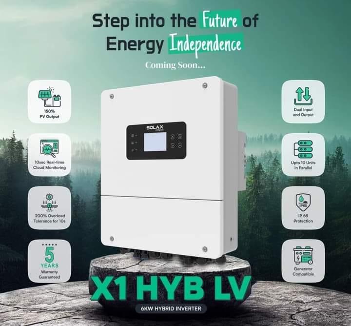 SOLAX Power 6kw X1-HYB LV ip65 Hybrid Solar inverter - SmartEshop.Pk