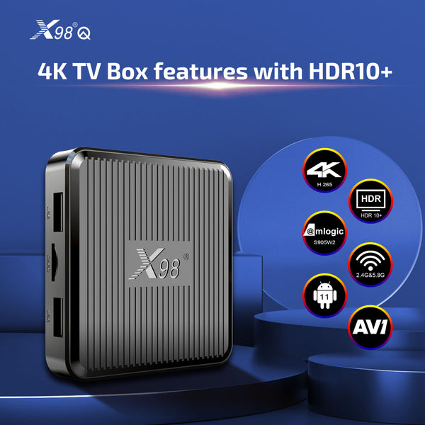 X98Q - 6GB+64GB - Android 13 - 4K - 2023 Model - Smart Android Tv Box