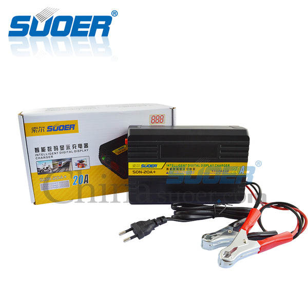 100% Orignol Suoer 12v 24v 20A Automatic Portable Car Battery Charger My Store