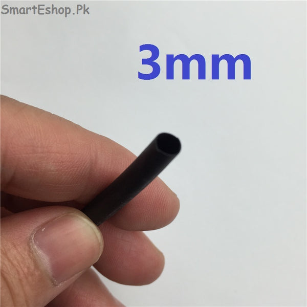 1 Meter/lot Black 3mm Diameter Heat Shrink Tubing Tube Sleeving Wrap Wire My Store