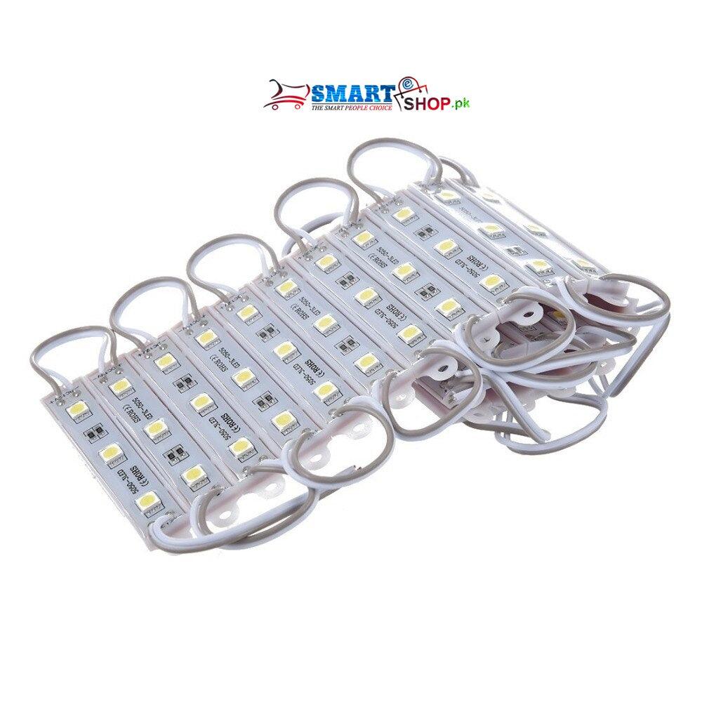 20 PCS DC 12V High Power Led Module 3leds White - SmartEshop.Pk