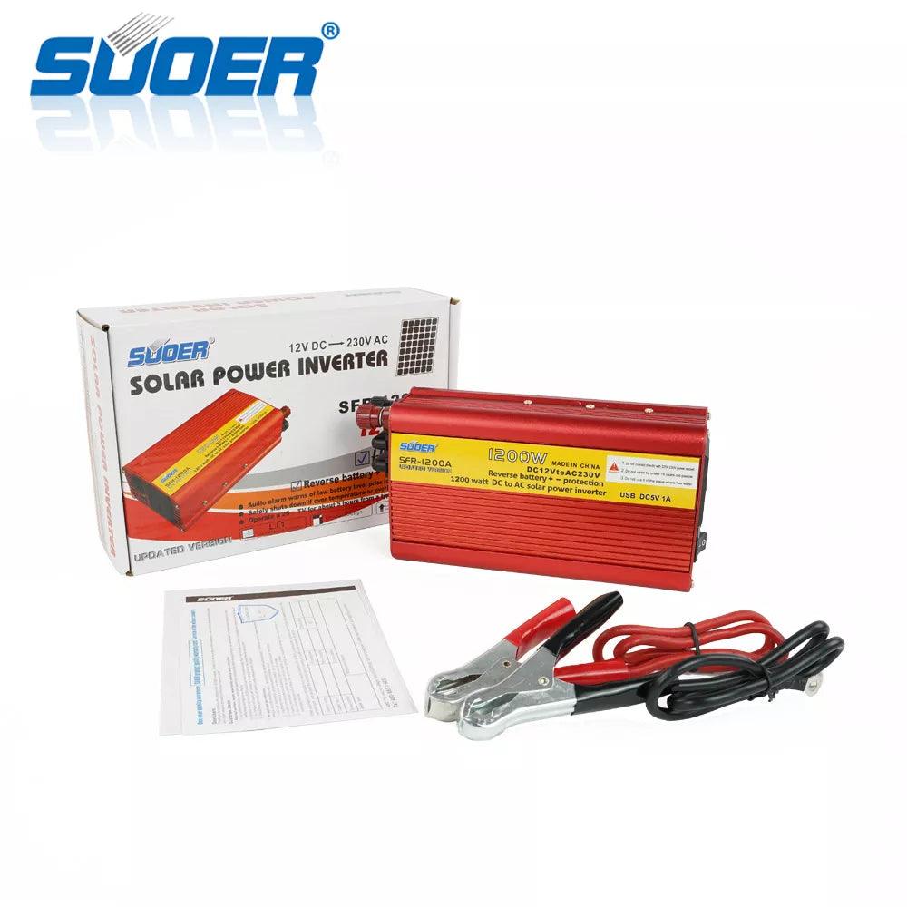 Suoer DC To AC 12V 220V 1200 Off Grid Inverter (SFR-1200A) - SmartEshop.Pk