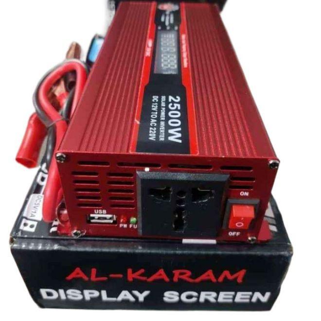 12V DC to AC 220V CONVERTER (ALKARAM) 2500W WITH USB PORT 5V -1A - SmartEshop.Pk