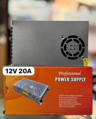 Professional 12V Power Supply – 10A / 20A / 30A | AC to DC SMPS Adapter | Industrial Grade SmartEshop.Pk