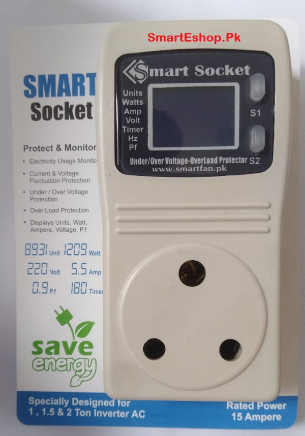 15A Smart Socket Electricity Monitor & Protector