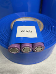 18650 Li-ion Battery PVC Heat Shrink Tube – Blue Shrinkable Insulation Sleeve for Lithium Battery Pack Protection SmartEshop.Pk