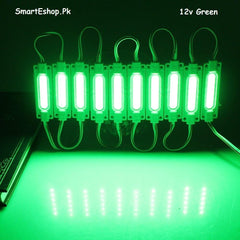 10 Pcs LED Module Light 2W IP65 Waterproof DC12V LED COB Module Commercial Lighting Advertising Lamp LED Background Light Green - SmartEshop.Pk