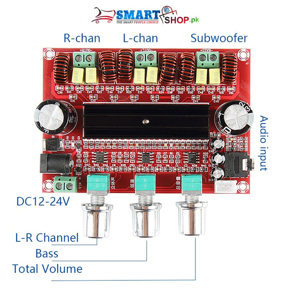 2.1 Channel High Power Digital Audio TPA3116 Amplifier Board 2*80W+100W TPA3116D2 Subwoofer Amplifiers amplificador Module Amp My Store