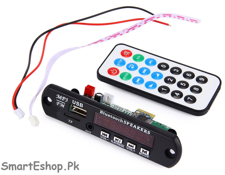 Bluetooth MP3 Player Amplifier Panel LED 5V Audio Module Support Bluetooth FM Radio USB TF AUX Remote My Store