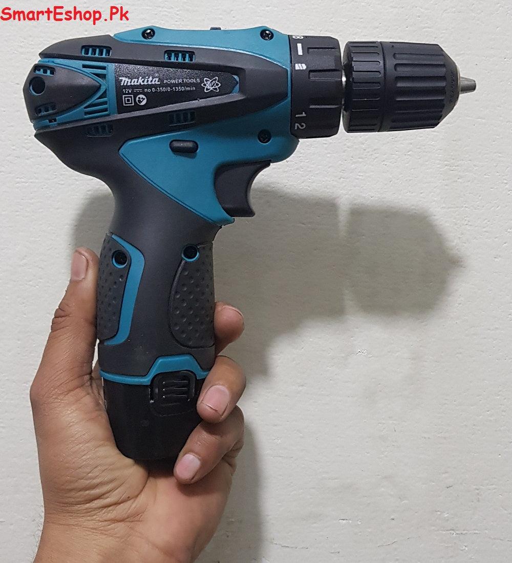 12v Rechargeable Makita Cordless Driver Drill 10mm - SmartEshop.Pk