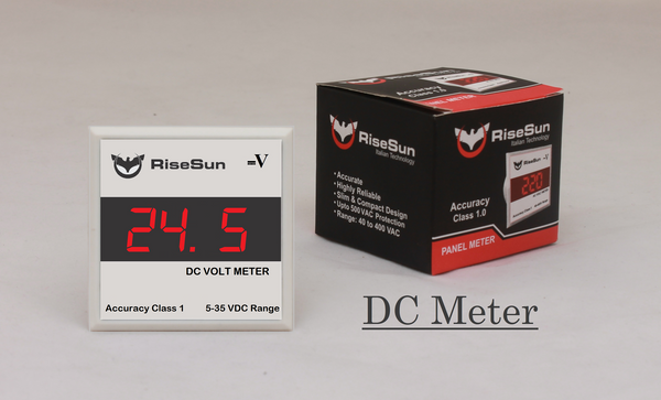 RISESUN - DIGITAL DC VOLTMETER 5V TO 32V  VOLTAGE PANEL METER LED DISPLAY My Store