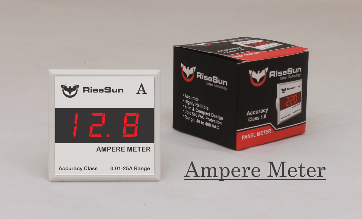 RiseSun - Digital AC Ampere Meter For Panel 25A - SmartEshop.Pk