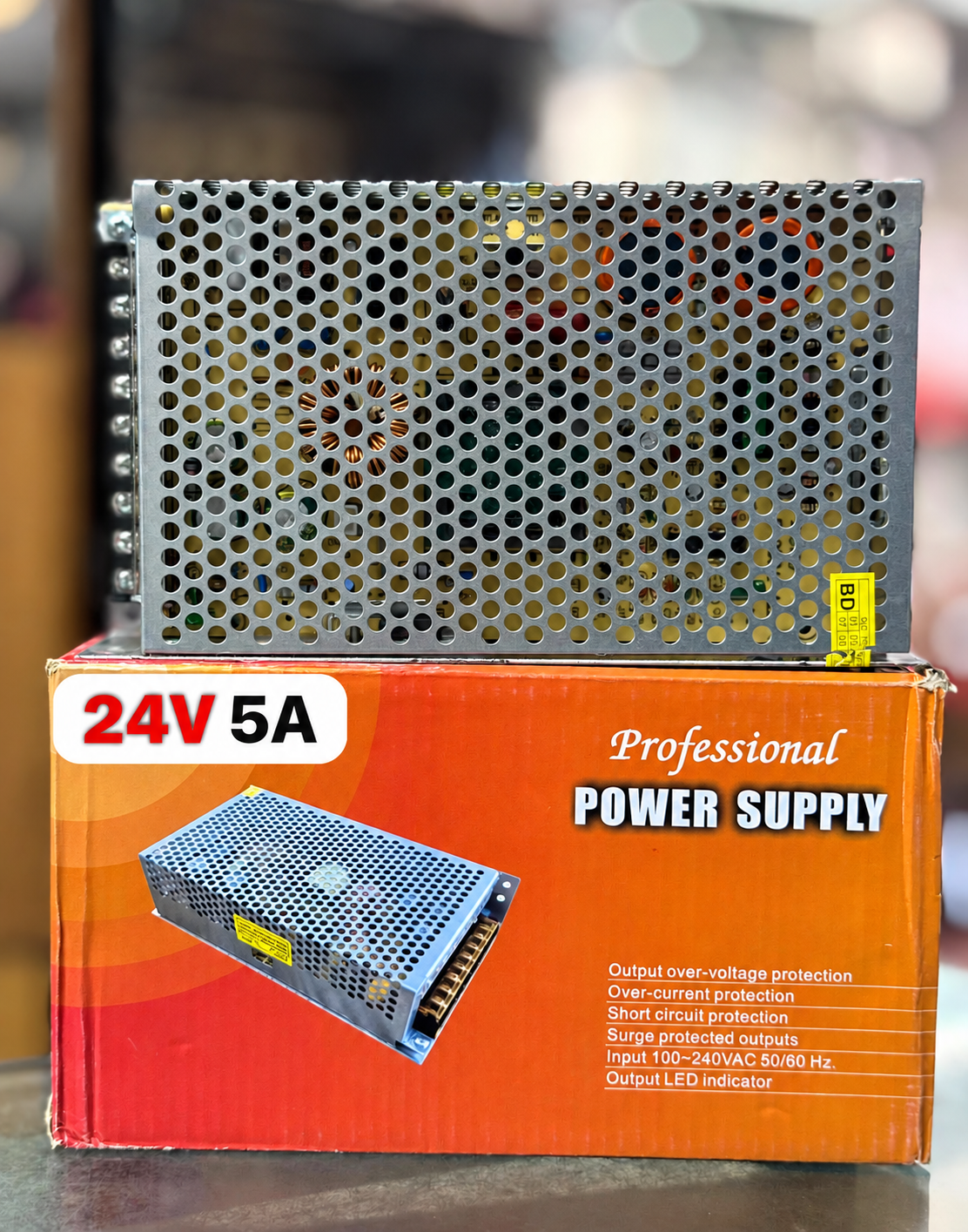 24V 5A AC to DC Power Supply | SMPS Adapter for Motors, Coolers & DIY Projects