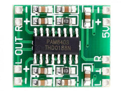 PAM8403 SUPER MINI DIGITAL AMPLIFIER BOARD 3W CLASS D EFFICIENT 2.5 TO 5V USB POWER SUPPLY - SmartEshop.Pk