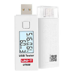 UNI-T UT658 Digital LCD USB Charger Current Voltage Capacity Tester DC3-9V 3A - SmartEshop.Pk