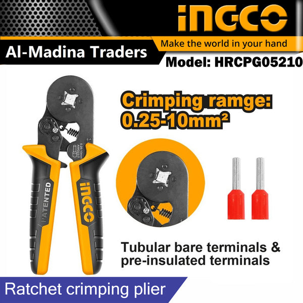 Ingco Ratchet Crimping plier HRCPG05210 My Store